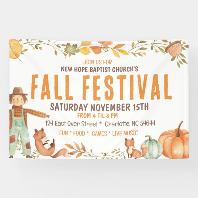 Fall festival Banner (Horizontal)