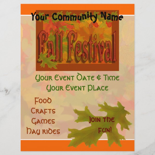 Fall festival flyer (Front)