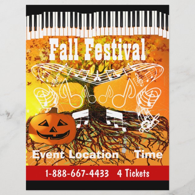 Fall Festival Halloween Event or Fall Event Flyer (Front)