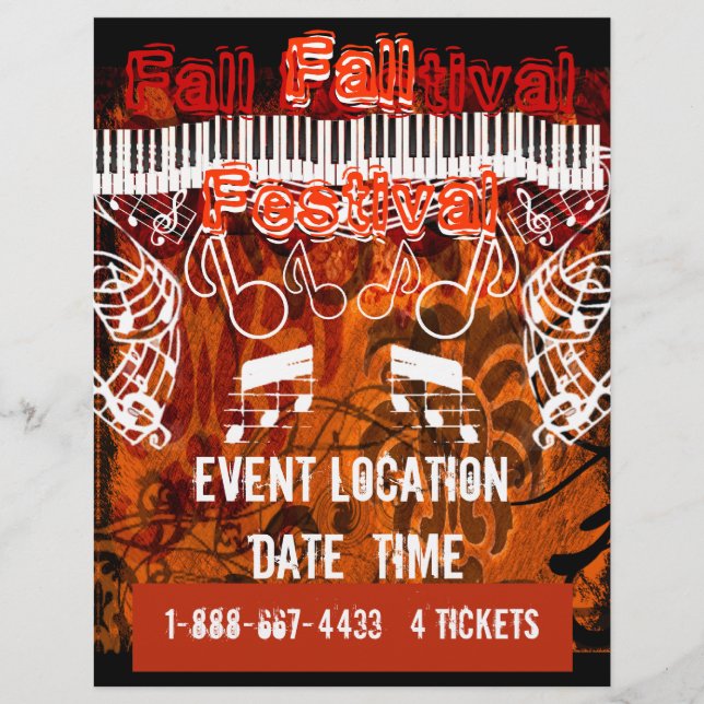 Fall Festival Halloween Event or Fall Event Flyer (Front)