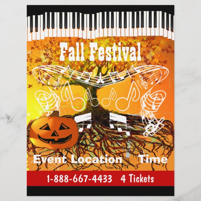 Fall Festival Halloween Event or Fall Event Flyer (Front)