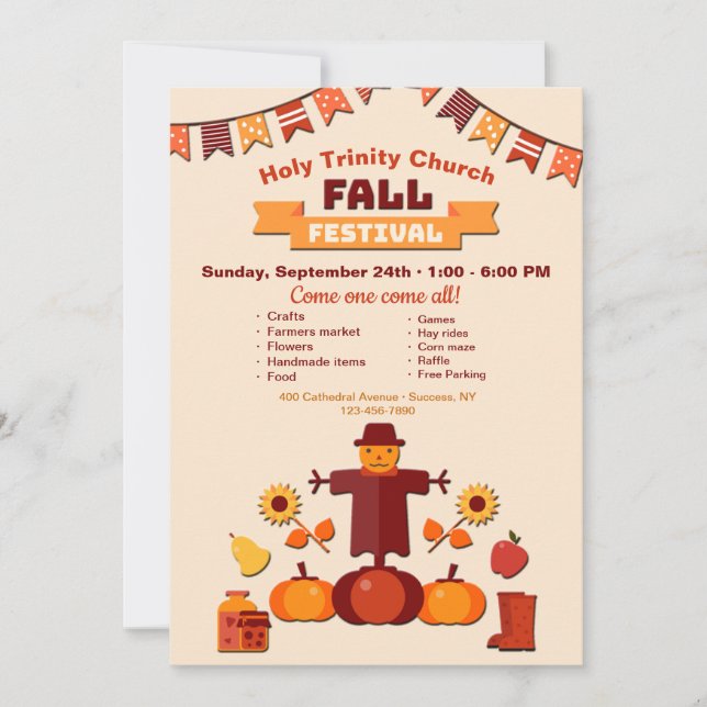 Fall Festival Invitation (Front)