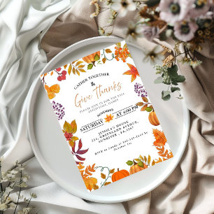 Fall Festival party bonfire neighborhood party  Invitation