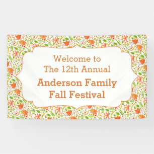 Fall Festival Sign, neutral halloween sign/banner Banner