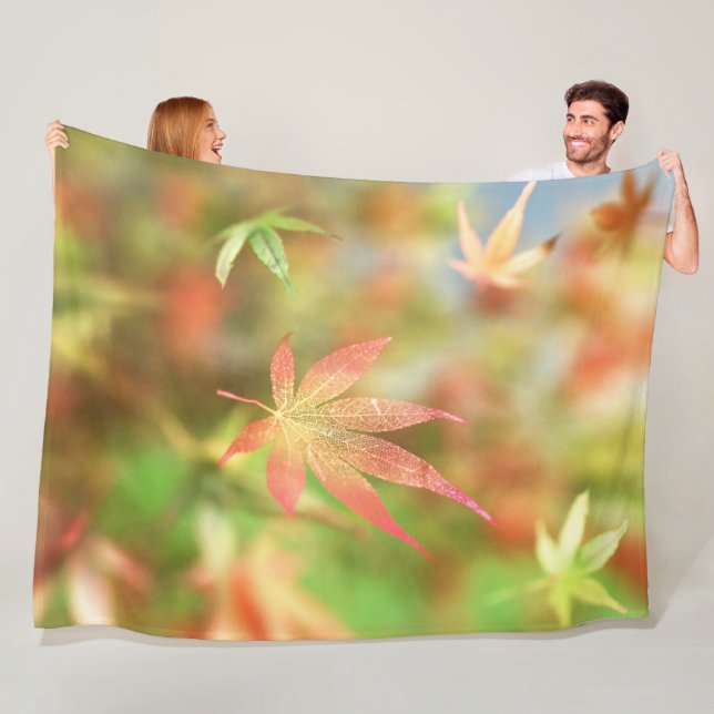 Fall Filigree Fleece Blanket (In Situ)