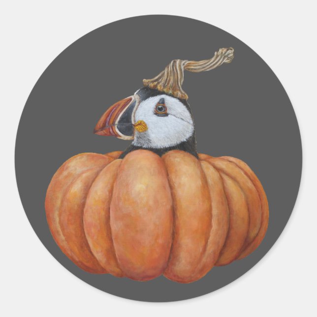 Fall Find puffin stickers (Front)