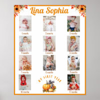 Fall First Year Monthly Photos Birthday
