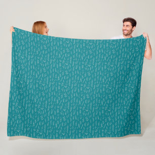 Fall fleece blanket