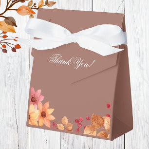Fall Floral Autumn Bridal Shower Favour Box