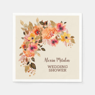 Fall Floral Autumn Napkin
