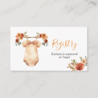 Fall Floral Baby Clothes Baby Shower Registry