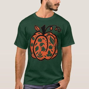 Fall Floral Funny Quote Pumpkin Autumn For Hallowe T-Shirt