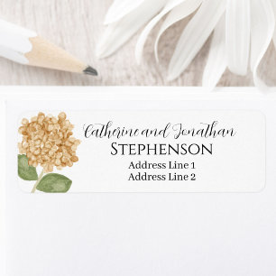 Fall Floral Married Couple Return Address Labels