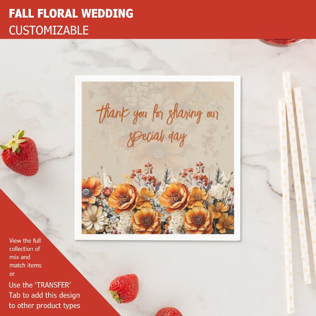 FALL FLORAL NAPKIN (Creator Uploaded)