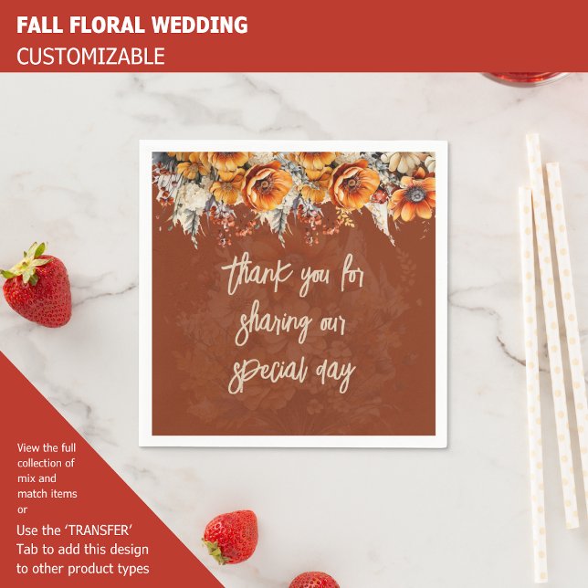 FALL FLORAL NAPKIN (Creator Uploaded)