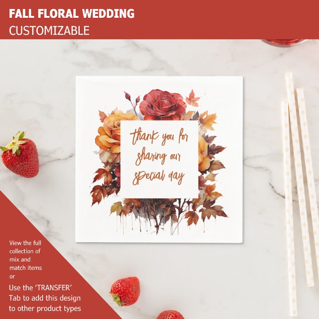 FALL FLORAL NAPKIN (Creator Uploaded)