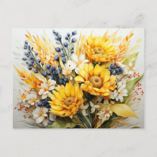 Fall Floral Postcard