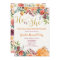 Fall floral pumpkin gender reveal invitation