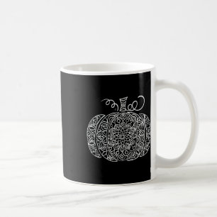 Fall Floral Pumpkin Graphic Coffee Mug