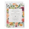 Fall Floral Square Wedding Invitation