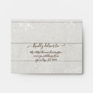 Fall Floral White Pumpkin Burgundy Red Pink RSVP Envelope