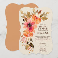 Fall Florals Baby Shower BY MAIL Invitations