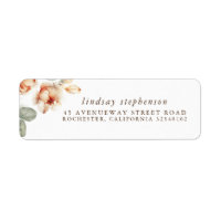 Fall Flower Blooms Elegant Watercolor