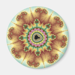 Fall Flower - Fractal Art Magnet