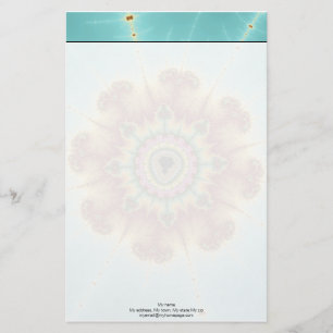 Fall Flower - Fractal Art Stationery
