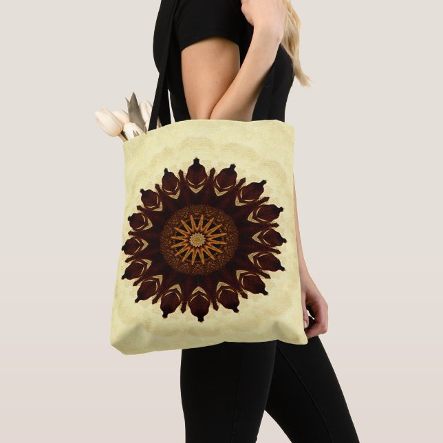 Fall Flower Mandala..... Tote Bag (Close Up)