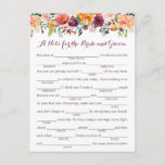 Fall Flower Wedding Advice Cards, Orange Pink Postcard<br><div class="desc">Our fall floral fill-in-the-blank advice cards with orange, burgundy, cream, and pink flowers are a fun activity to have a wedding reception or bridal shower. You can change the heading wording if you would like by using Zazzle's "Personalise this template" tool. Be sure to check out our large selection of...</div>