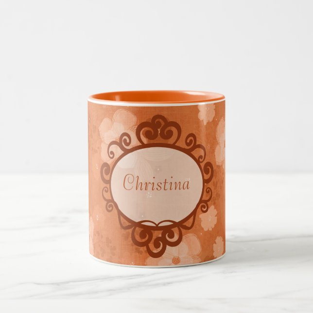 Fall Flowers Coffee Mug Cup (Center)