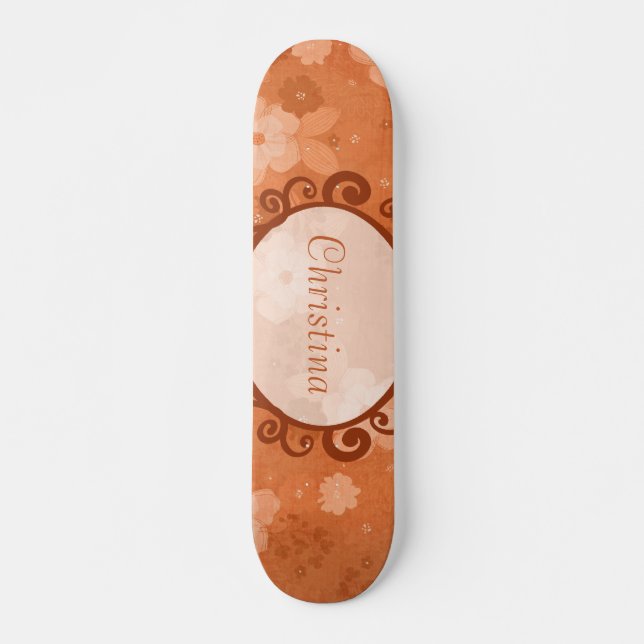 Fall Flowers Comp Skateboard (Front)