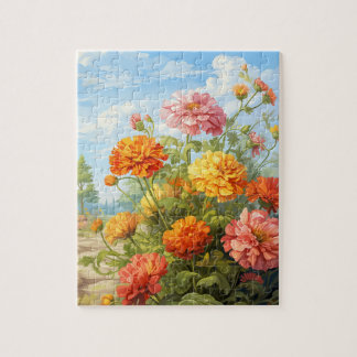 Fall Flowers Marigold Puzzle 110 Pcs. 8"x10"