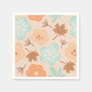 Fall Flowers Napkin