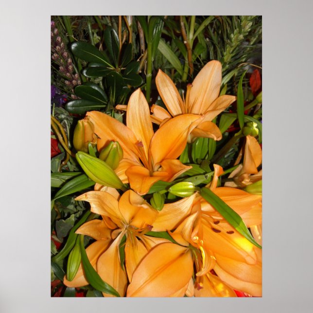 Fall Flowers Poster (Front)
