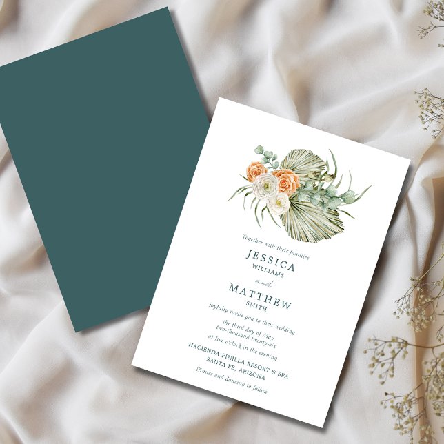 Fall Flowers Rustic Outdoor Wedding Invitation (Fall Flowers Rustic Outdoor Wedding Invitation)