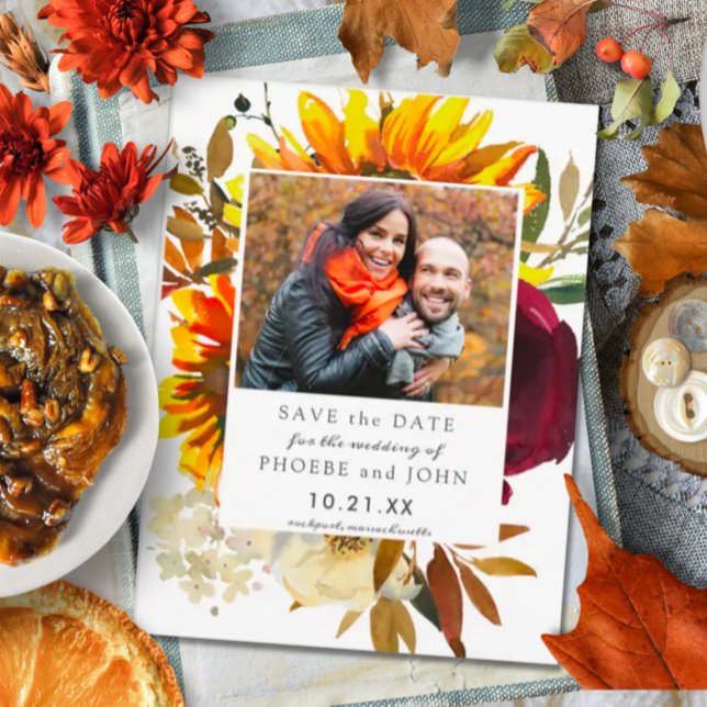 Fall Flowers Save the Date Invitation (Creator Uploaded)