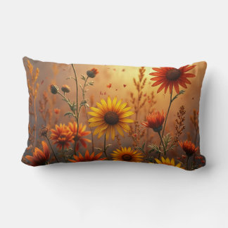 Fall Flowers Throw Pillow