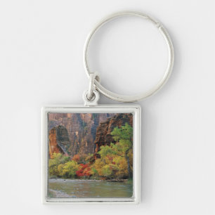 Fall foliage along Virgin River near gateway to Key Ring