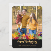 Fall Foliage and Berries Photo Card