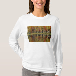Fall Foliage and Birch Reflections; Hiawatha T-Shirt