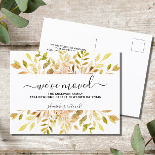 Fall Foliage Announcement Postcard