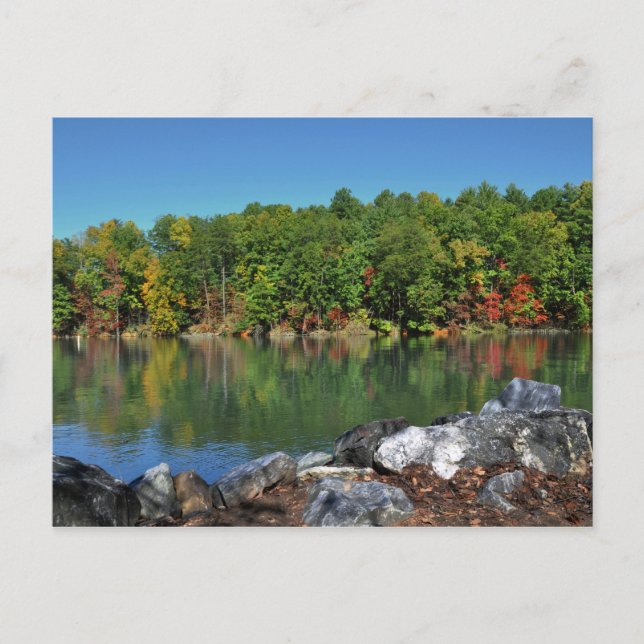 Fall Foliage at Lake James, North Carolina Postcard (Front)
