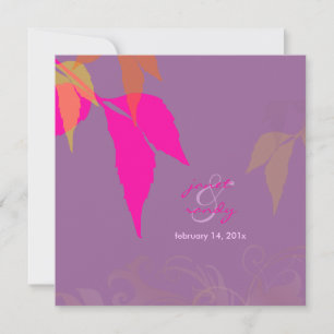 Fall foliage in lavender/ fall/diy background invitation