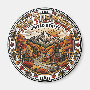 Fall Foliage in the White Mountains New Hampshire Magnet