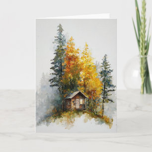 Fall Foliage In Watercolors Card