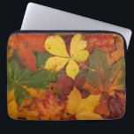 Fall Foliage Laptop Sleeve<br><div class="desc">A colourful collection of fall foliage. A variety of leaves changing colour during autumn.</div>