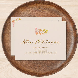 Fall Foliage Moving Announcement Postcard