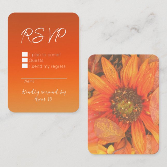 Fall Foliage Response Card (Front/Back)